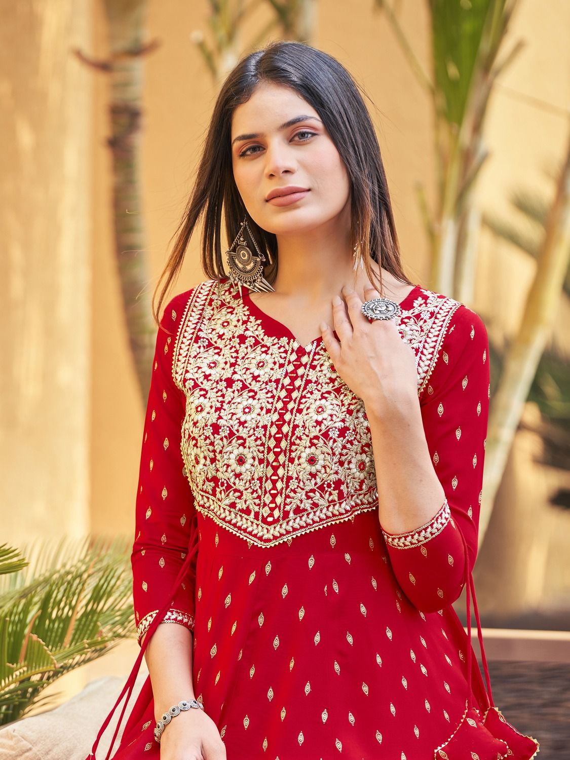 Walkway 40 By Blue Hills Printed Anarkali Kurti Catalog

